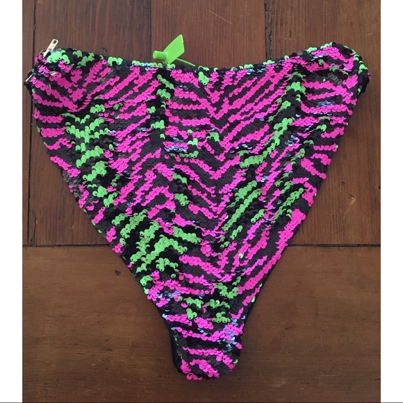 Elsie & Fred high cut sequin zebra briefs - Picture 6 of 6